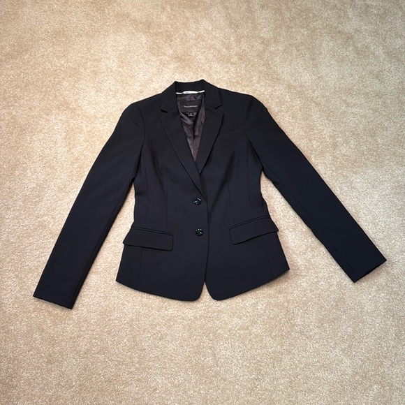 Banana Republic Black Suit Blazer Jacket - Picture 1 of 12